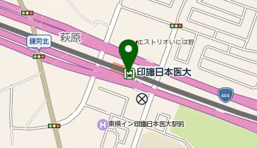 宅配ロッカーPUDO 北総鉄道 印旛日本医大駅の地図画像