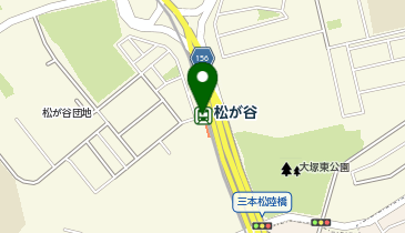 宅配ロッカーPUDO 多摩都市モノレール 松が谷駅の地図画像