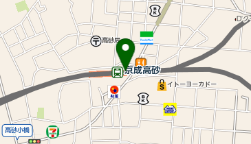 宅配ロッカーPUDO 京成電鉄 京成高砂駅の地図画像