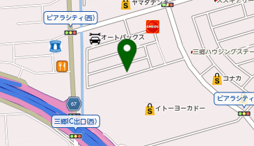 宅配ロッカーPUDO ハローストレージ 三郷パート3の地図画像