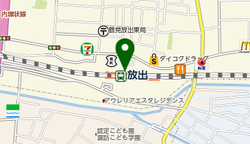 宅配ロッカーPUDO JR西日本 放出駅の地図画像