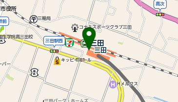 宅配ロッカーPUDO 神戸電鉄 三田駅の地図画像