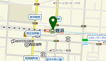 宅配ロッカーPUDO 福岡市営地下鉄 姪浜駅の地図画像