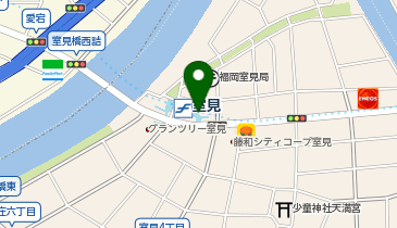 宅配ロッカーPUDO 福岡市営地下鉄 室見駅の地図画像