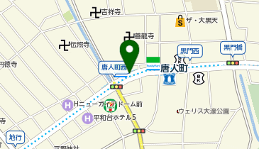 宅配ロッカーPUDO 福岡市営地下鉄 唐人町駅の地図画像