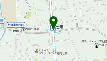 宅配ロッカーPUDO 福岡市営地下鉄 七隈駅の地図画像