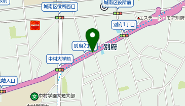 宅配ロッカーPUDO 福岡市営地下鉄 別府駅の地図画像