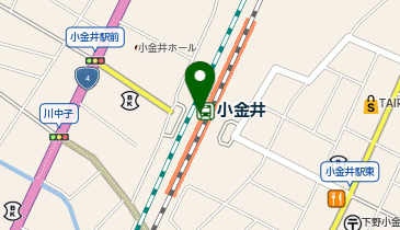 宅配ロッカーPUDO JR東日本 小金井駅(アクセス)の地図画像