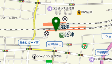 宅配ロッカーPUDO JR東海 沼津駅の地図画像