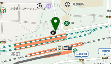 宅配ロッカーPUDO JR東海 三島駅の地図画像