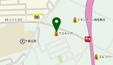 宅配ロッカーPUDO ウエルシア 千葉長沼店の地図画像