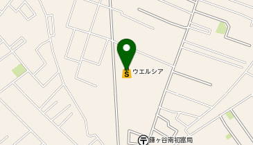 宅配ロッカーPUDO ウエルシア 鎌ケ谷初富店の地図画像