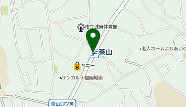 宅配ロッカーPUDO 福岡市営地下鉄 茶山駅の地図画像