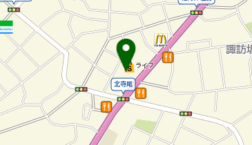 宅配ロッカーPUDO ライフ 鶴見店の地図画像