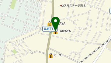 宅配ロッカーPUDO TAIRAYA 朝霞三原店の地図画像