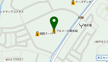 宅配ロッカーPUDO ブルメール舞多聞の地図画像