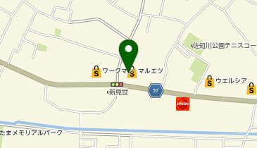 宅配ロッカーPUDO マルエツ 佐知川店の地図画像