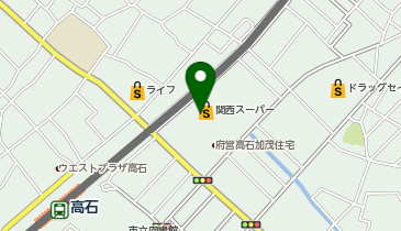 宅配ロッカーPUDO 関西スーパー 高石駅前店の地図画像