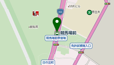 宅配ロッカーPUDO 北九州モノレール 競馬場前駅の地図画像