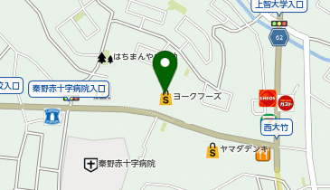 宅配ロッカーPUDO ヨークマート 西大竹店の地図画像