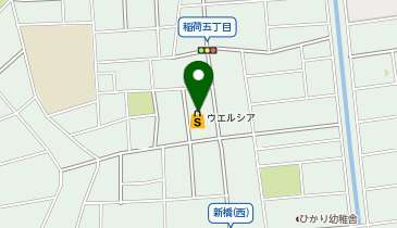 宅配ロッカーPUDO ウエルシア 草加稲荷5丁目店の地図画像