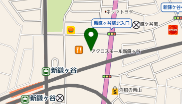 宅配ロッカーPUDO アクロスモール新鎌ケ谷の地図画像