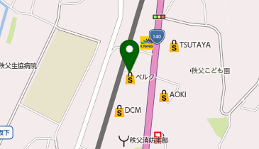 宅配ロッカーPUDO ベルク 宮地店の地図画像