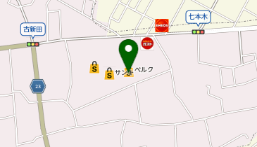 宅配ロッカーPUDO ベルク 七本木店の地図画像