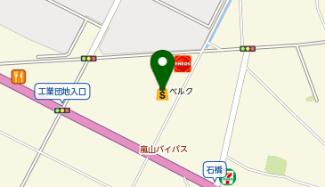 宅配ロッカーPUDO ベルク 東松山新郷店の地図画像