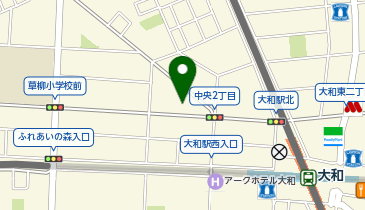 宅配ロッカーPUDO ヨークマート 大和中央店の地図画像