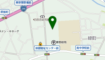 宅配ロッカーPUDO ヨークマート 秦野緑町店の地図画像