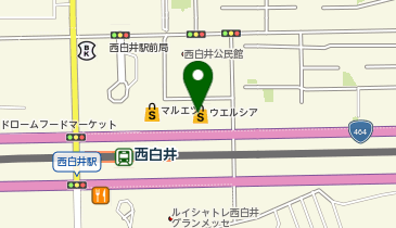 宅配ロッカーPUDO ウエルシア 西白井店の地図画像