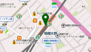 宅配ロッカーPUDO 小田急電鉄 相模大野駅の地図画像