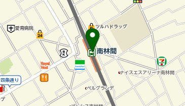 宅配ロッカーPUDO 小田急電鉄 南林間駅の地図画像