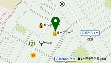 宅配ロッカーPUDO ヨークマート 六高台店の地図画像
