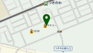 宅配ロッカーPUDO ヤオコー つきのわ駅前店の地図画像