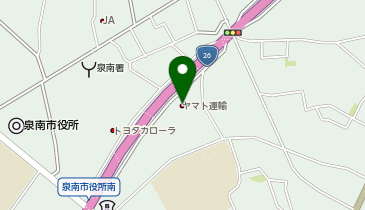 宅配ロッカーPUDO ヤマト運輸 信達市場センターの地図画像