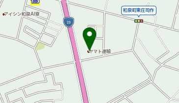宅配ロッカーPUDO ヤマト運輸 安城和泉センターの地図画像