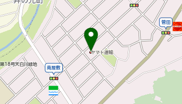 宅配ロッカーPUDO ヤマト運輸 天白野並センターの地図画像