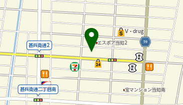 宅配ロッカーPUDO ヤマト運輸 港当知センターの地図画像