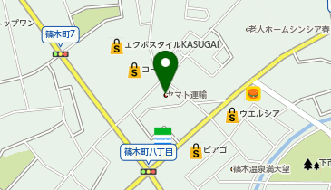 宅配ロッカーPUDO ヤマト運輸 春日井桃山センターの地図画像