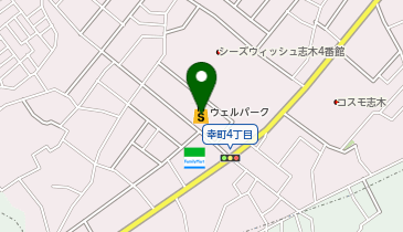 宅配ロッカーPUDO ウェルパーク 志木幸町店の地図画像