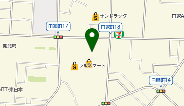 宅配ロッカーPUDO サツドラ 函館白鳥店の地図画像