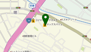 宅配ロッカーPUDO マックスバリュ 安謝店の地図画像