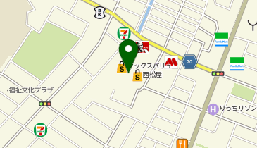 宅配ロッカーPUDO マックスバリュ 泡瀬店の地図画像