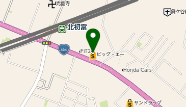 宅配ロッカーPUDO Big-A 鎌ケ谷北初富店の地図画像