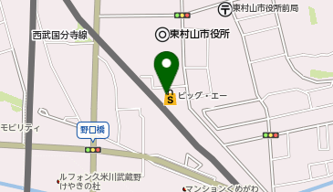 宅配ロッカーPUDO Big-A 東村山本町店の地図画像