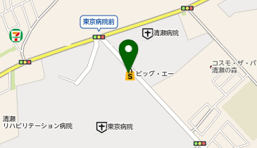 宅配ロッカーPUDO Big-A 清瀬竹丘店の地図画像