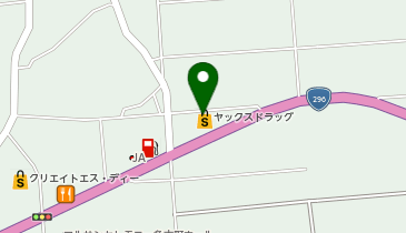 宅配ロッカーPUDO ヤックスドラッグ 多古店の地図画像