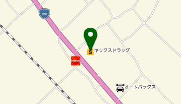 宅配ロッカーPUDO ヤックスドラッグ 銚子芦崎店の地図画像